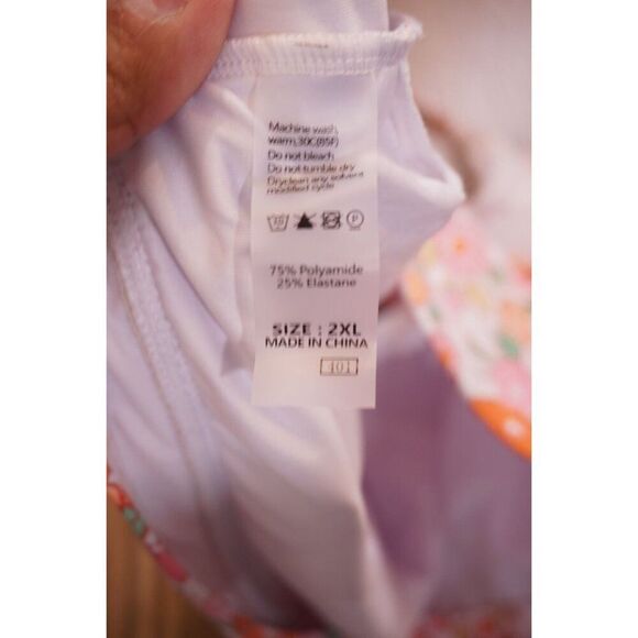 Herseas High-Waisted Bikini Set - Floral Reversible Bottom, Size 2XL, NWOT - Picture 9 of 12